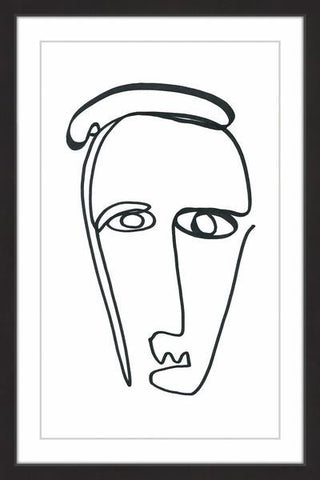 "Crooked" Framed Painting Print, 16"x24"