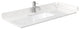 Marlena 48" Single Vanity, Cultured Top, Bronze Trim