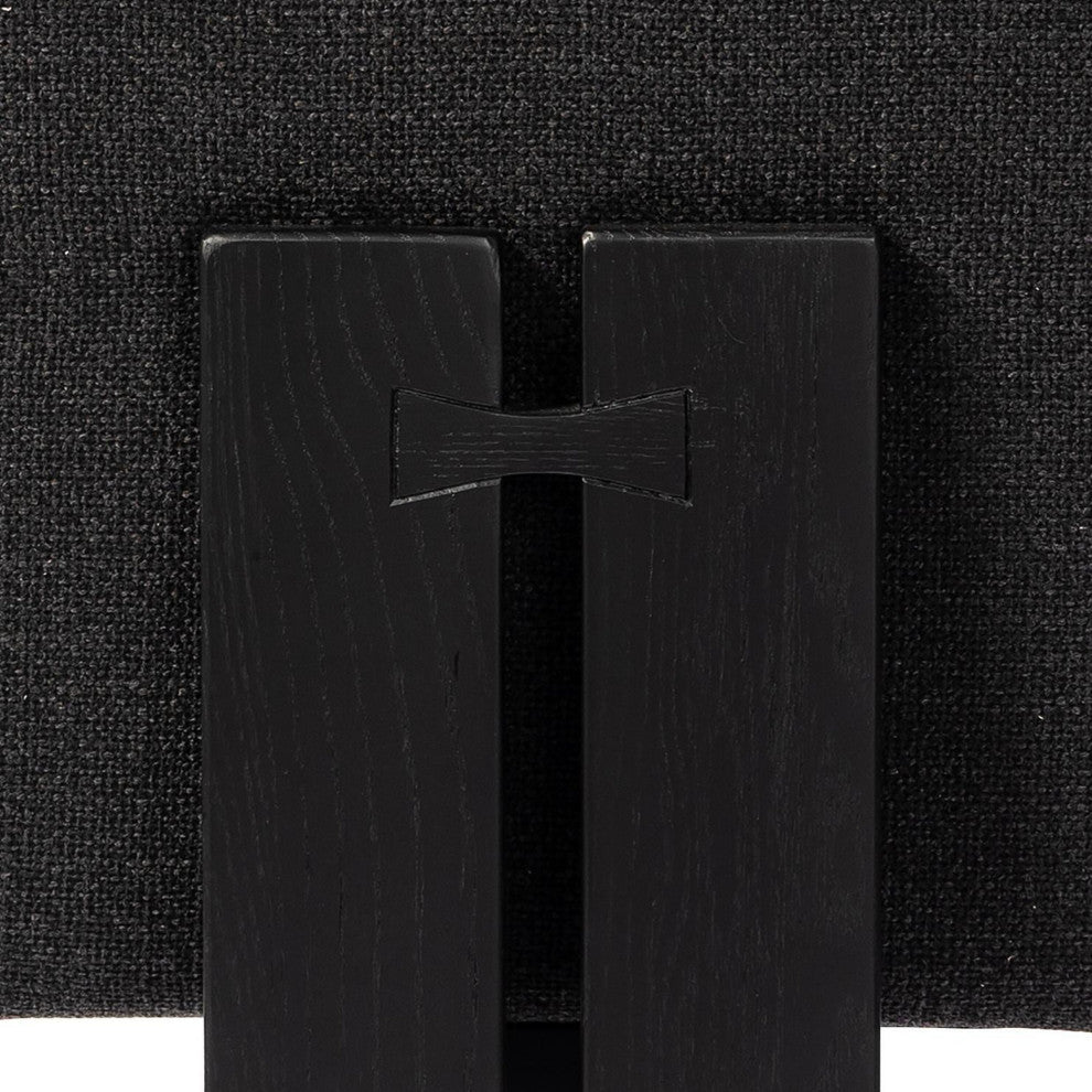 Roxy Dining Chair Gibson Black, Brushed Ebony Oak