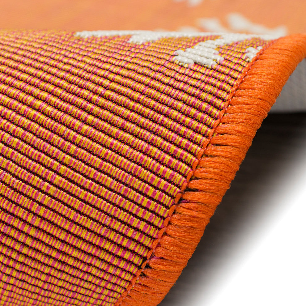 Esencia Coral Edge Indoor/Outdoor Mat Sunset 2'x2'10"