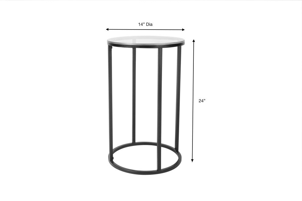 Surya Aryaa Yaa-015 End Table 24"Hx14"Wx14"D