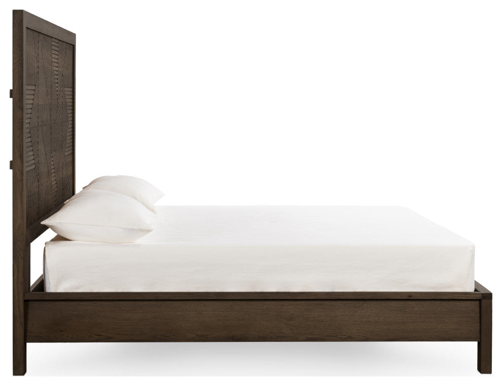 Santa Clara Wood Platform Bed, Toasted Brown, King