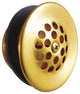 Kingston Brass Bathtub Strainer Drain With Rubber, Brushed Brass