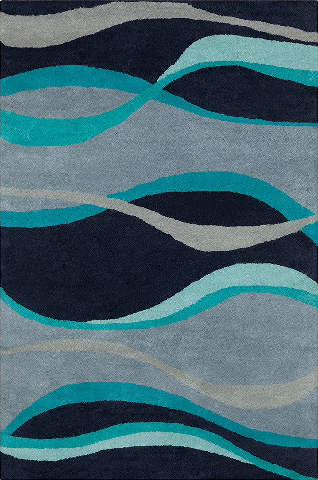 Allie Abstract Contemporary Area Rug, 5'x7'6"
