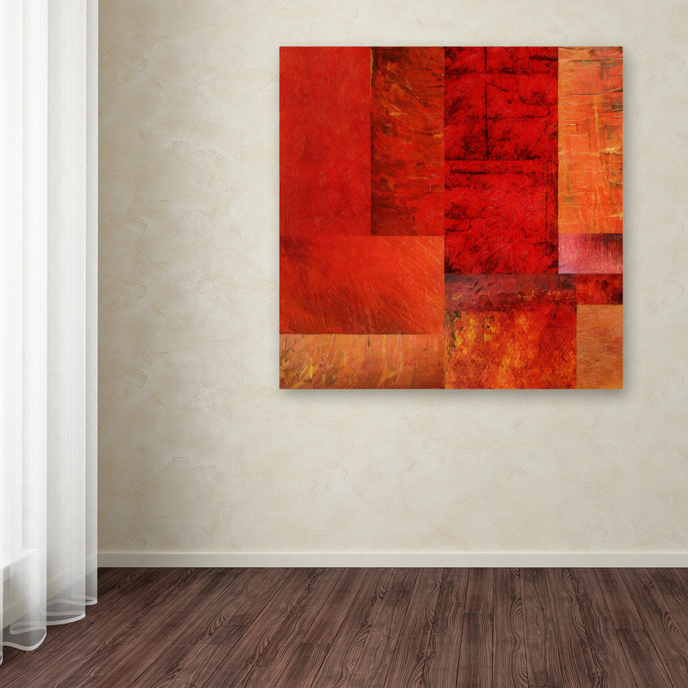Michelle Calkins ''Essence of Red'' Canvas Art, 35x35