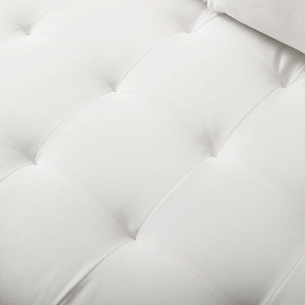Sofa, Velvet, White, Modern, Living Lounge Room Hotel Lobby Hospitality