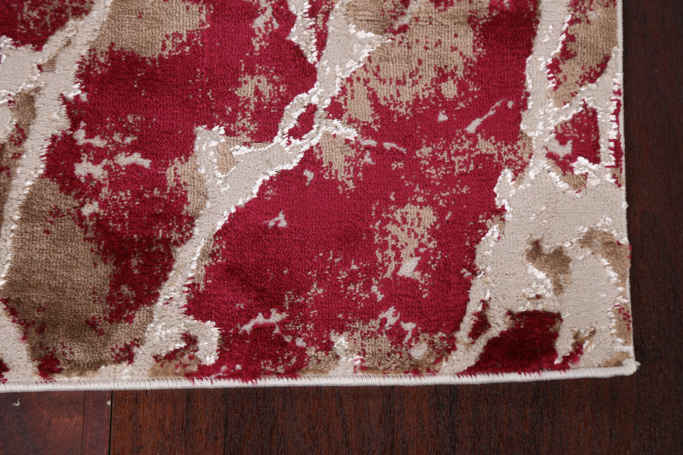 Abstract Turkish Transitional Oriental Area Rug Contemporary Carpet 3x10