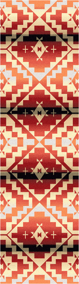 Life Path Rug, Fire, 2''1"x7''8"