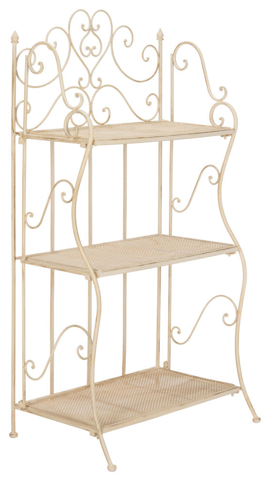 Safavieh Torus Patio 3-Tier Shelf Pearl White