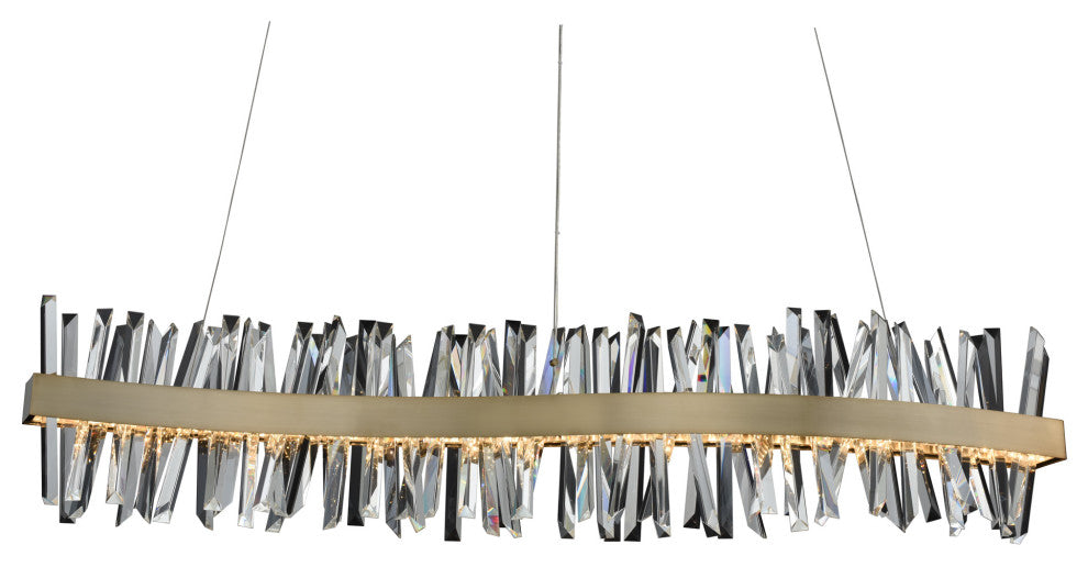 Glacier 60" LED Wave Island