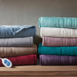 Beautyrest Heated Plush Plush Heated Throw, Teal