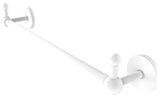Prestige Skyline 36" Towel Bar with Integrated Hooks, Matte White