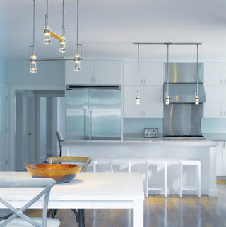 Erlenmeyer Small Mini Pendant, Dark Smoke Finish, Clear Glass