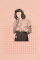 Marmont Hill, "No Face Rosa I" by Bengoa Vazquez Print on Wrapped Canvas, 30x45