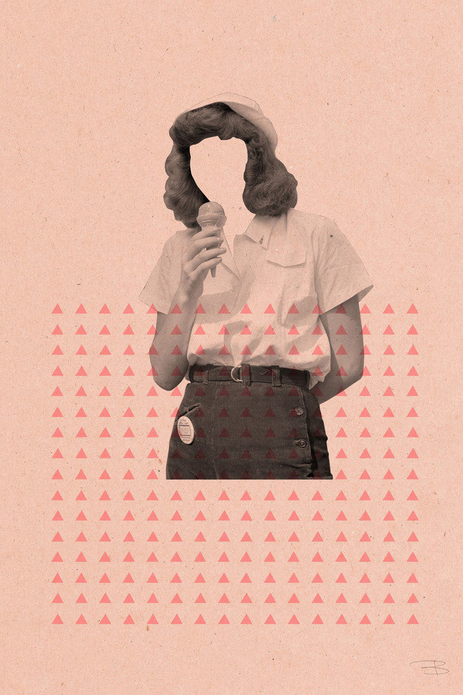 Marmont Hill, "No Face Rosa I" by Bengoa Vazquez Print on Wrapped Canvas, 30x45