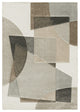 3' X 5' Beige Geometric Power Loom Stain Resistant Area Rug