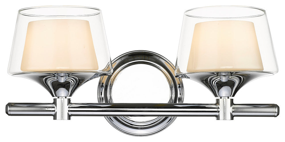 Innovations 311-2W-PC-CLW-LED 2-Light Bath Vanity Light, Polished Chrome