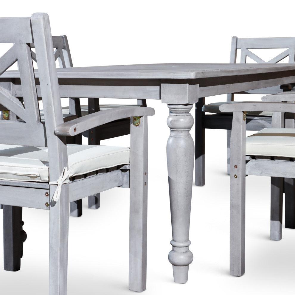 DTY Outdoor Living Castlewood Canyon Dining Set, 7-Piece Rectangular Dining Set