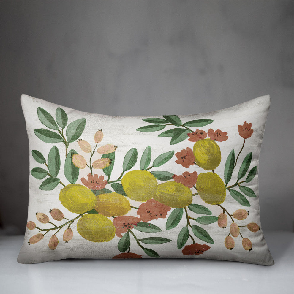 Citrus Botanical 14x20 Spun Poly Pillow