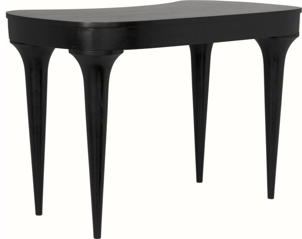 Rennie Collection Mahogany Desk, Hand-Rubbed Black