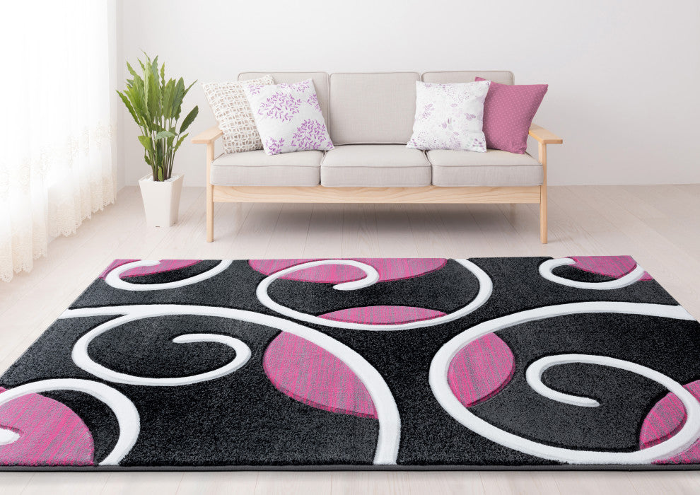 United Weavers Bristol Riley Pink Area Rug 7'10x10'6