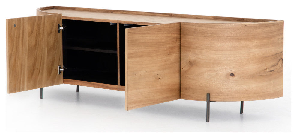 Lunas Media Console-Gold Guanacaste