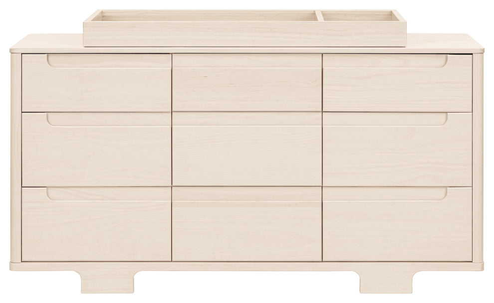 Yuzu 9-Drawer Assembled Dresser, Washed Natural