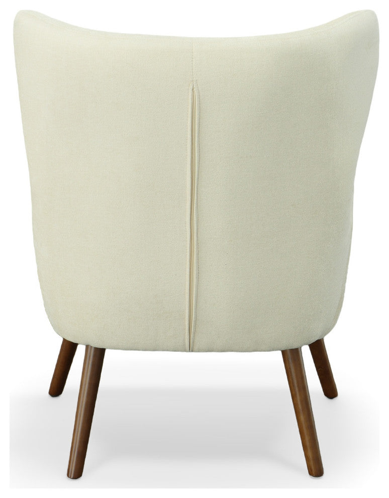 Claudie Wing Back Accent Chair, Beige