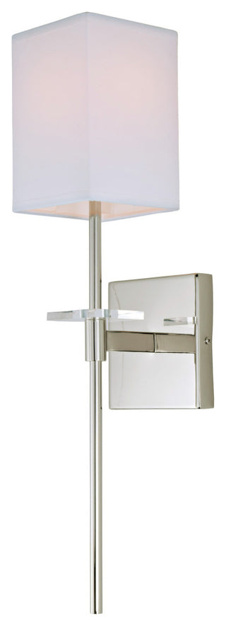 Marcus 1 Light Wall Sconce, Polished Nickel