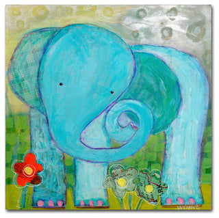 Wyanne 'All Is Well Elephant' Canvas Art, 24"x24"
