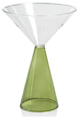 Viterbo Martini Glasses, Green, Set of 4