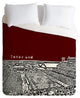 Deny Designs Bird Ave Texas A And M Maroon Duvet Cover - Lightweight