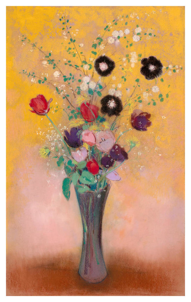 "Vase of Flowers, 1916" Digital Paper Print by Odilon Redon, 16"x24"