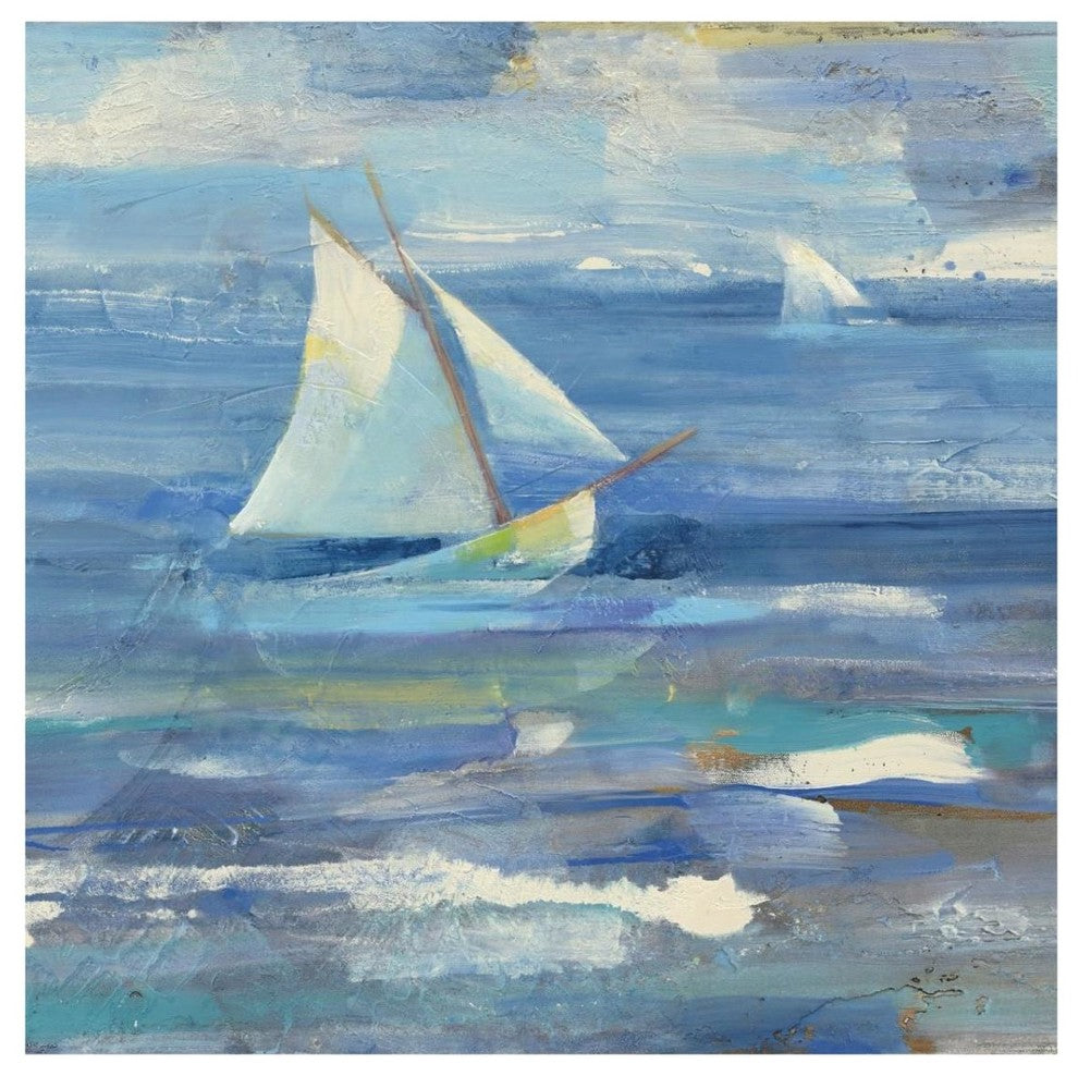 "Ocean Sail v.2" Digital Paper Print by Albena Hristova, 32"x32"