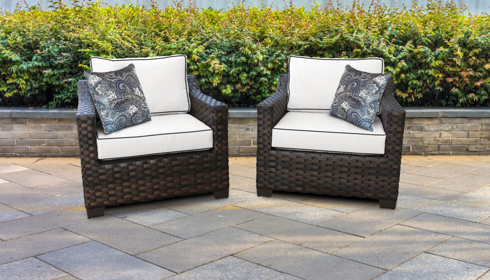 kathy ireland River Brook 2 Piece Outdoor Wicker Patio Furniture Set 02b