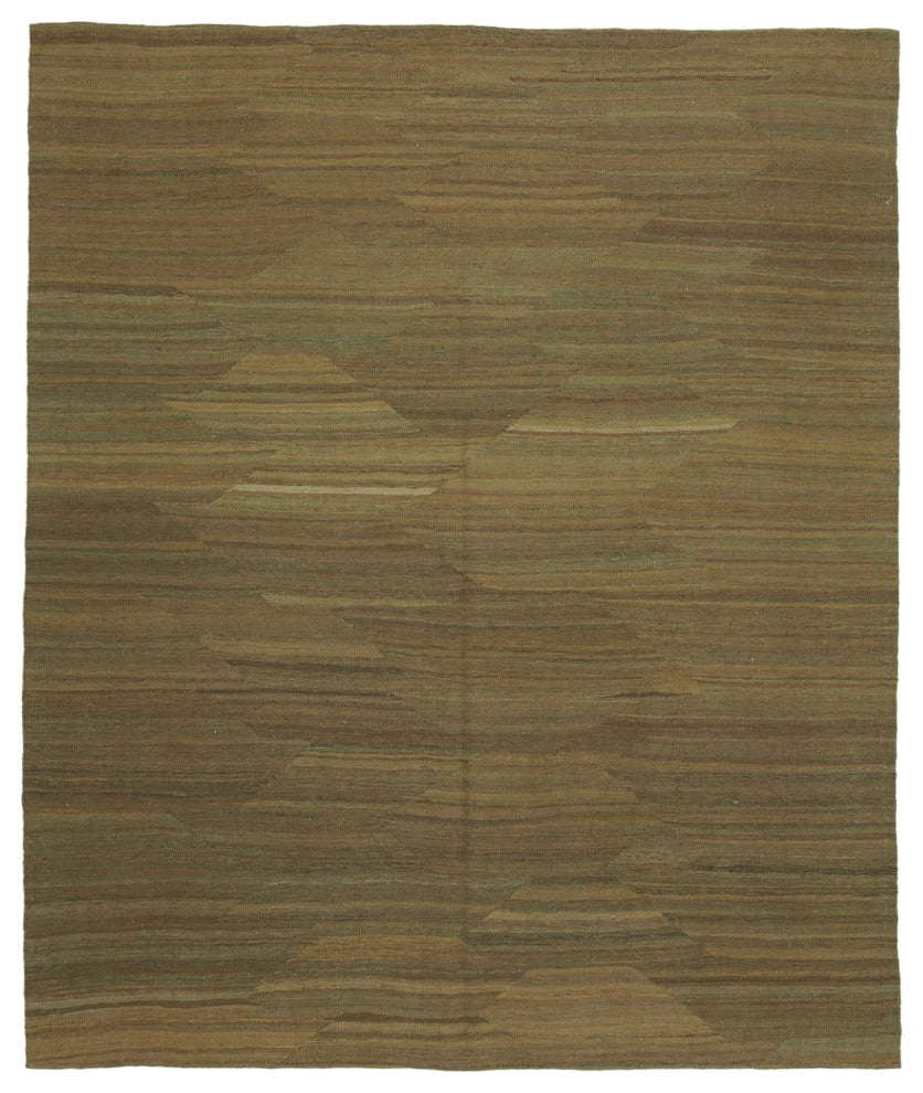 Rug N Carpet - Handmade Oriental 8' 2'' x 9' 8'' Decorative Wool Kilim Rug