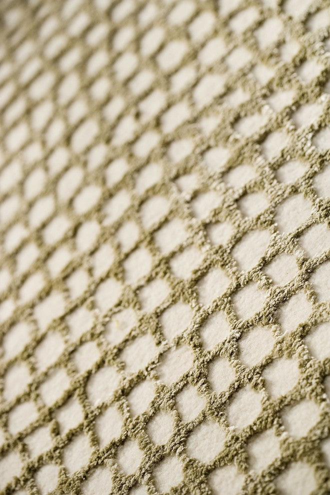 Hand Tufted Beige Wool Area Rug, 5''6"x7''10"