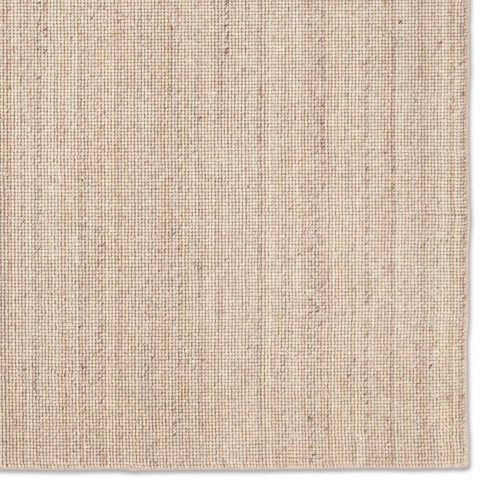 Jaipur Living Mere RNE01 Handmade Solid Tan Area Rug, 6'x9'