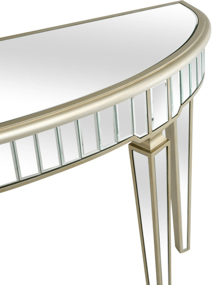 Gold Accented Console Table