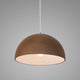Dome 1-Light Pendant, Terra Cotta, Polished Chrome, White Cord