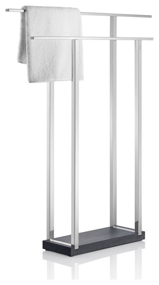Menoto Towel Stand, Double, Polished