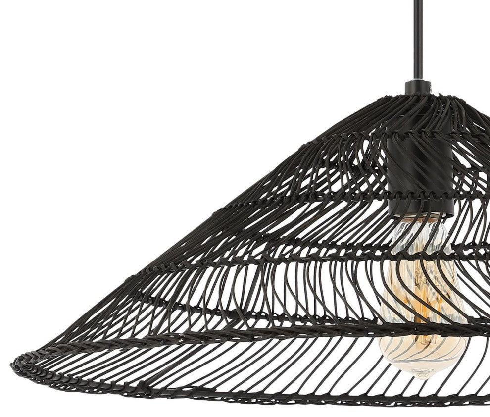 JONATHAN Y Lighting JYL1407 Nova 20"W LED Hardwired or Plug-In - Black