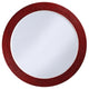 Lancelot Round Mirror, Red
