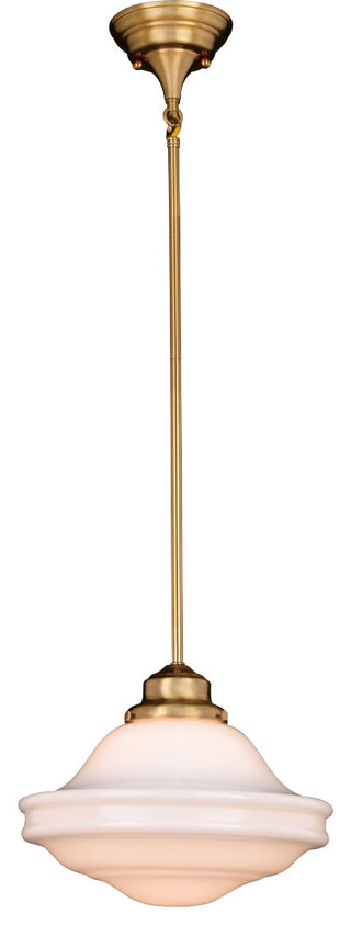 Huntley 12" 1 Light Pendant Natural Brass