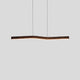 Camur LED Linear Pendant, Dark Stained Walnut, 2700k