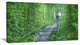 Couple Walking into Tunnel, Landscape Canvas Art Print, 32"x16"
