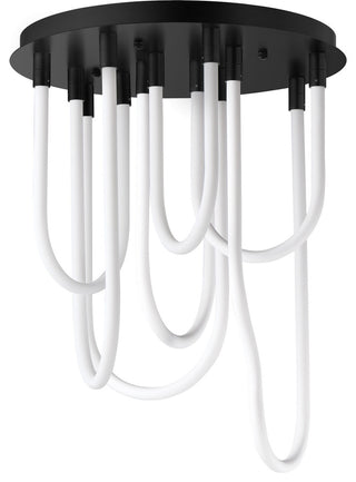 ET2 E24987 Soleil 20"W Flush Mount Ceiling Fixture - Black