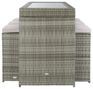 Safavieh Horus Indoor/Outdoor Dining Set, Gray