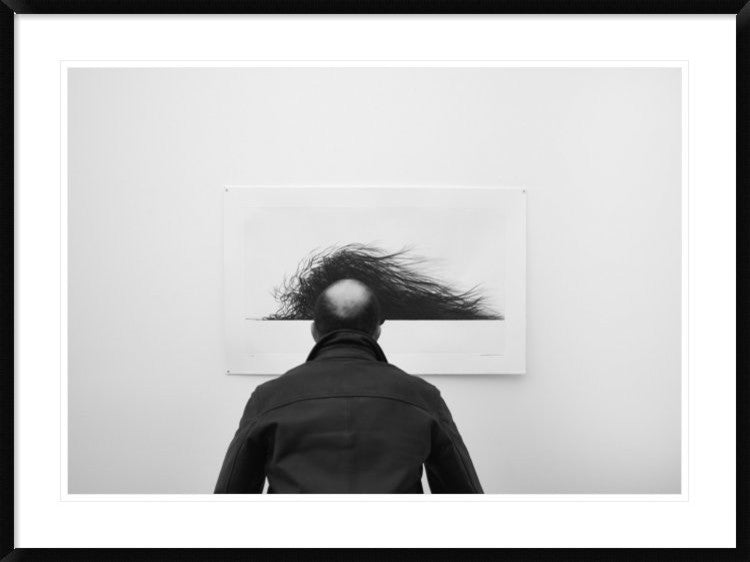 "Wig" Framed Digital Print by Jorge Pena, 44x32"