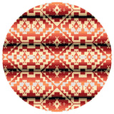Life Path Rug, Fire, 7'7x7'7